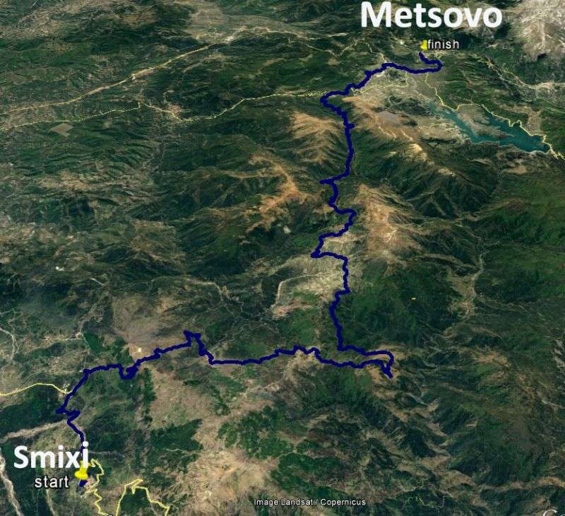 Route smixi metsovo 1